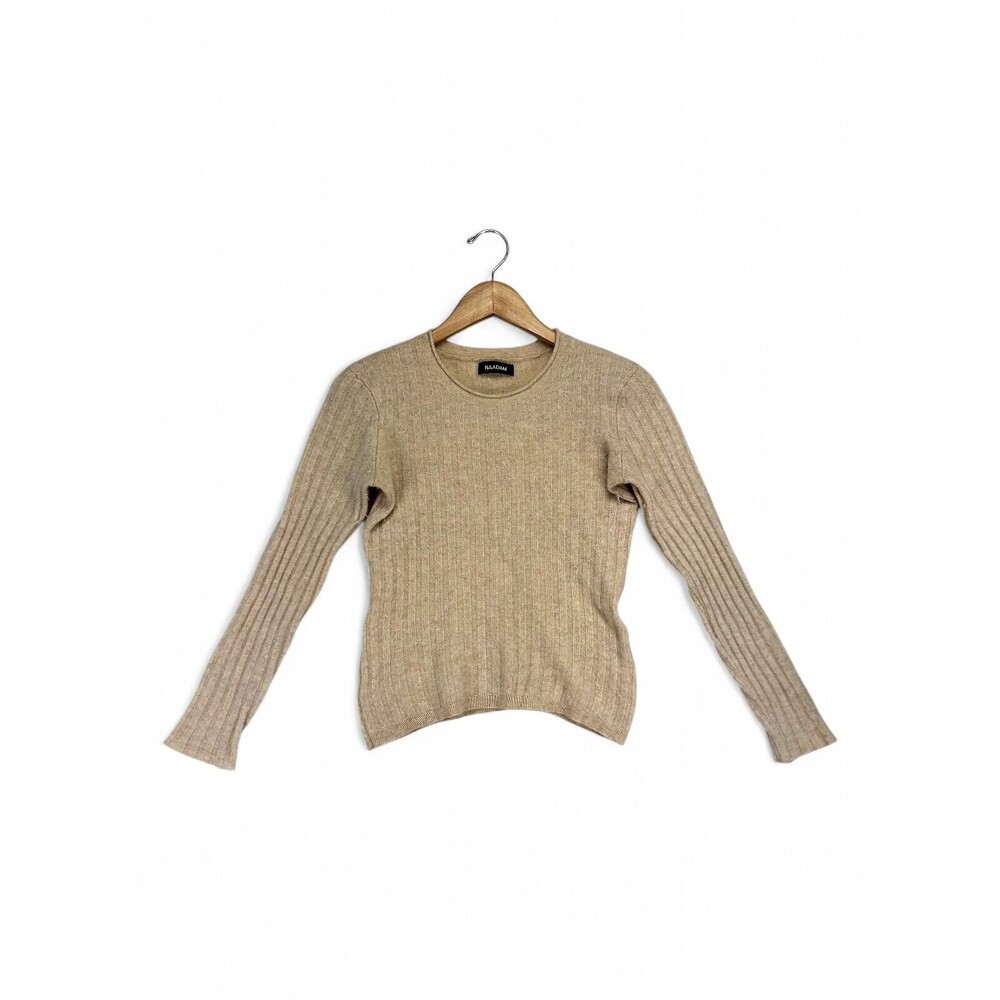 Naadam‎ 100% Cashmere Ribbed Crewneck Sweater M